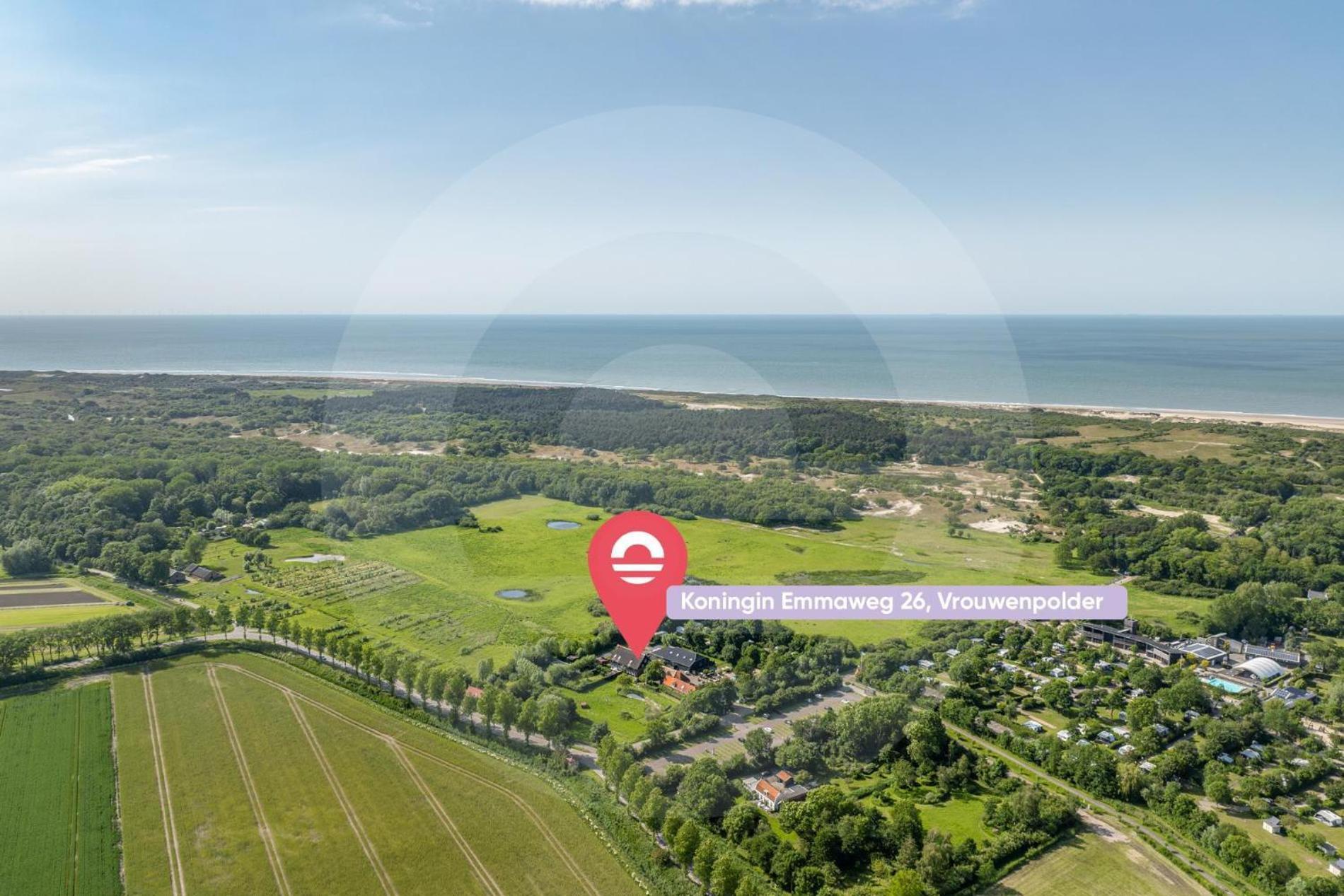 Vakantiewoning - Kon. Emmaweg 26 | Vrouwenpolder 'Uitspanning Oranjezon' Eksteriør billede